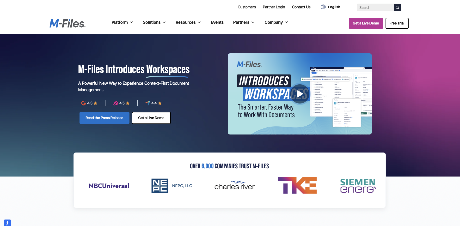 M-Files, document management software for automation and workflows