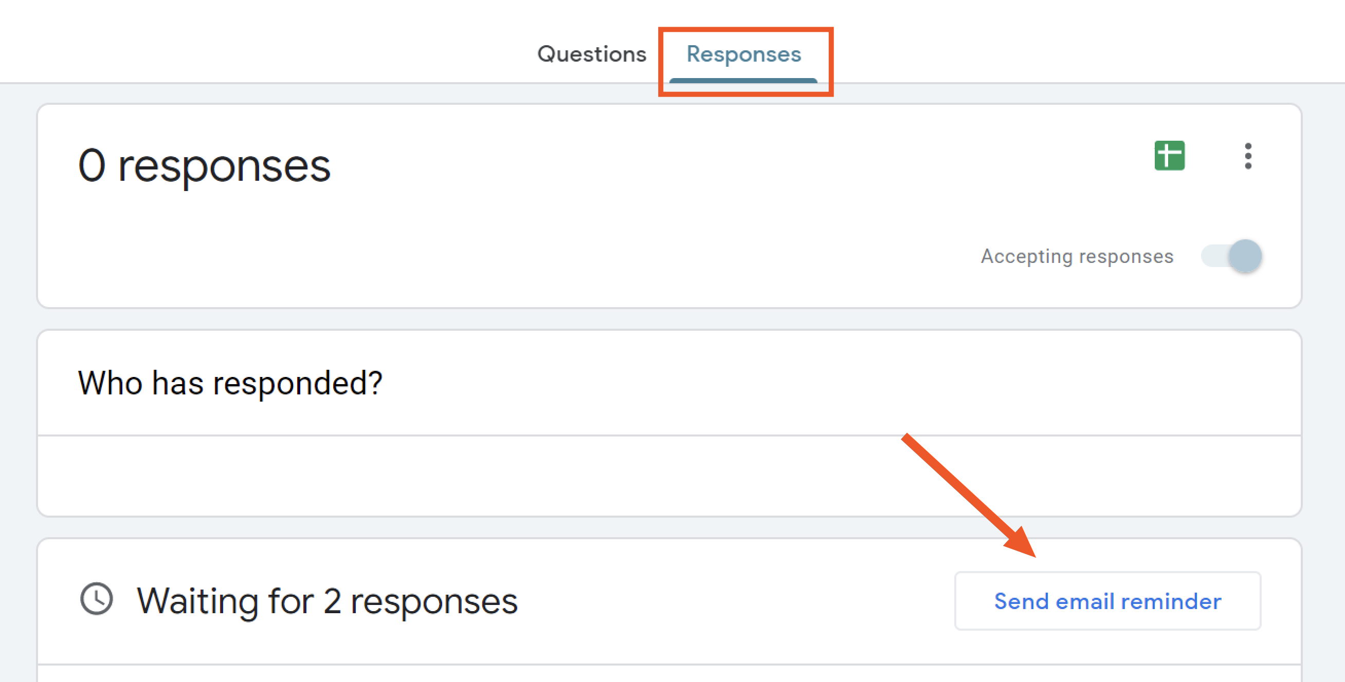 google forms to enhance online learning