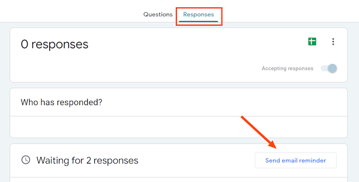 google forms to enhance online learning