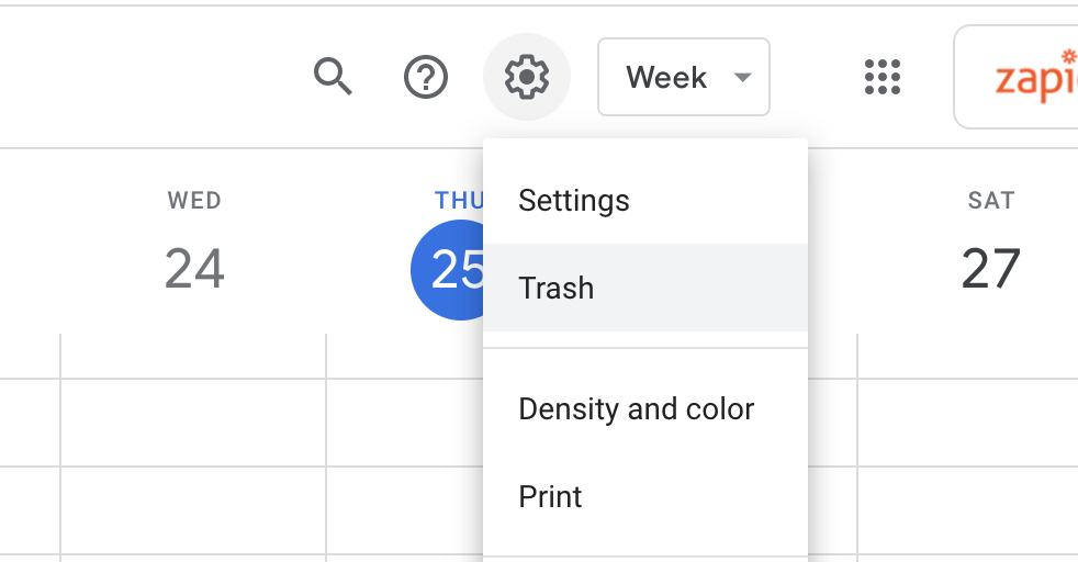 google calendar settings
