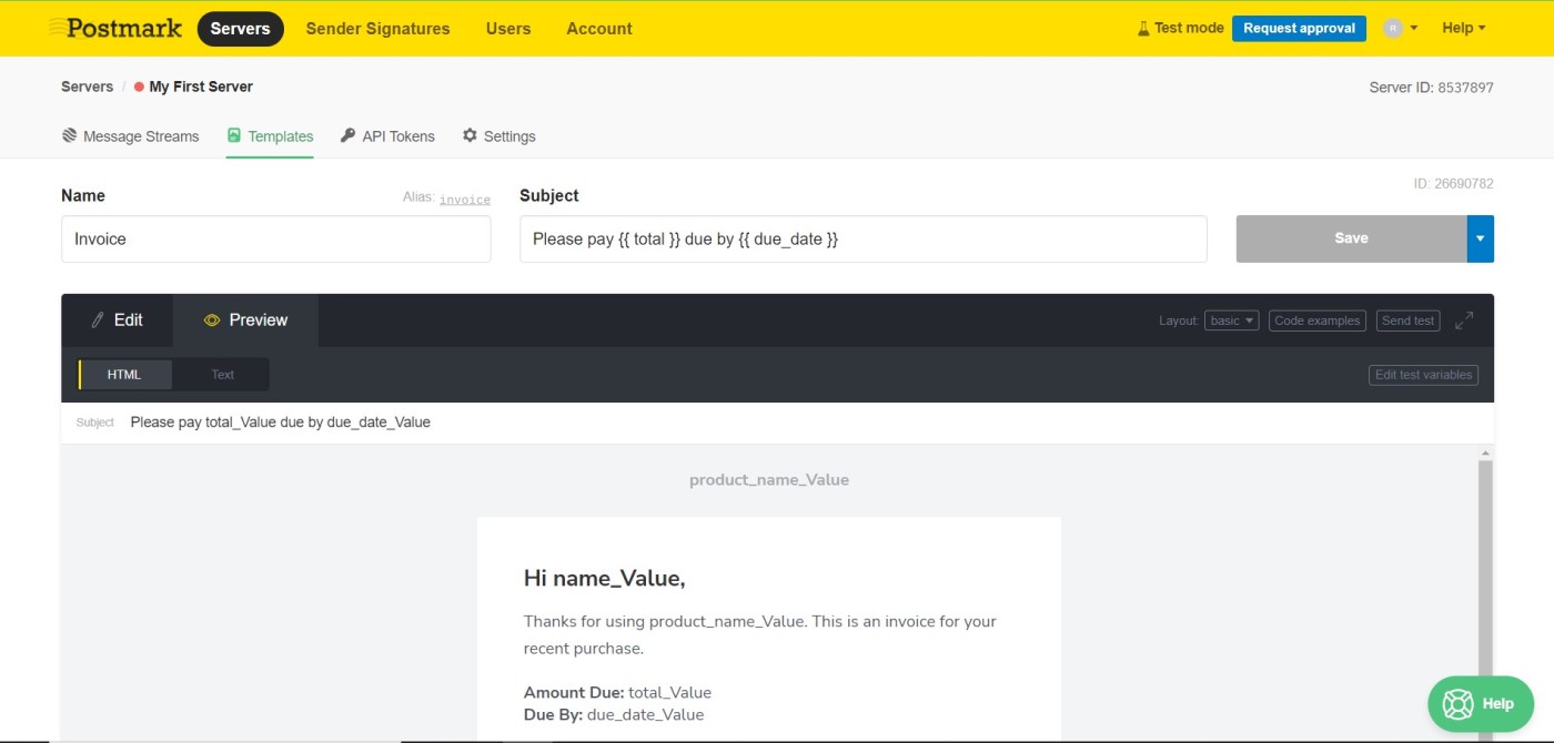 A screenshot of Postmark, our pick for the best transactional email app for quick email delivery 