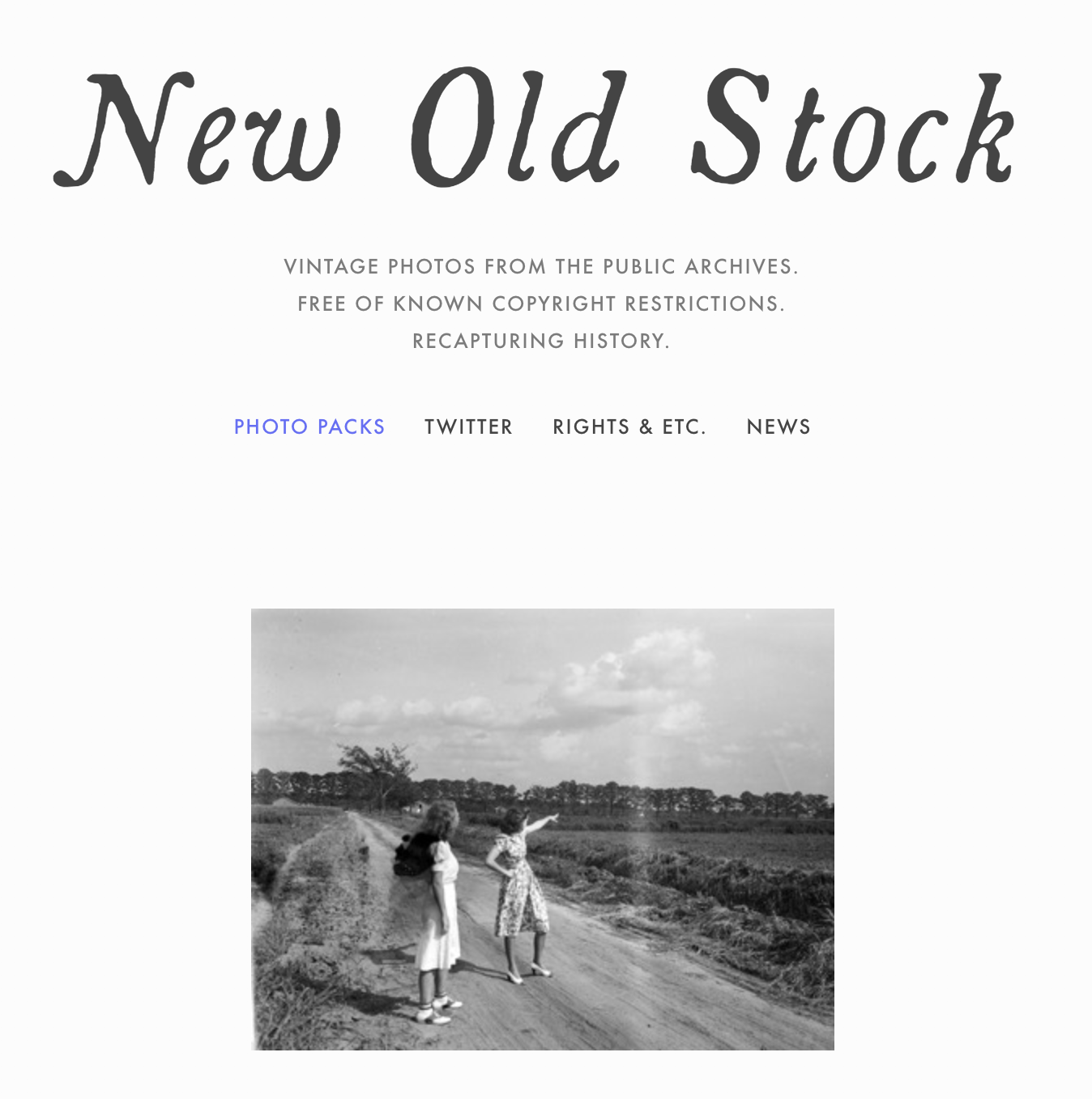 New Old Stock, our pick for the best free stock photos site for vintage photos