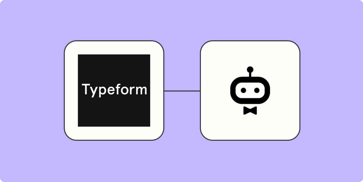 Hero image of Typeform and awork app icons.