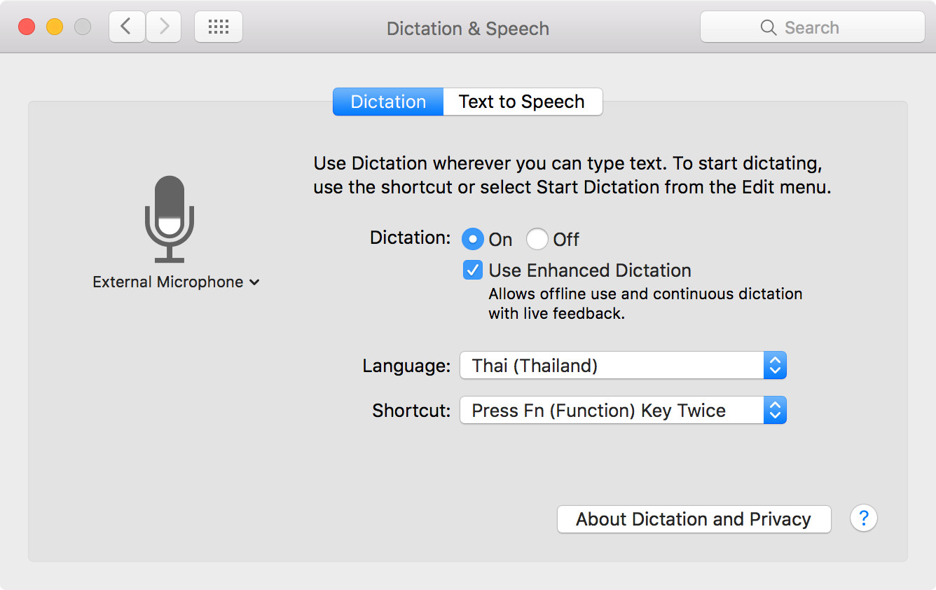 voice dictation software libreoffice