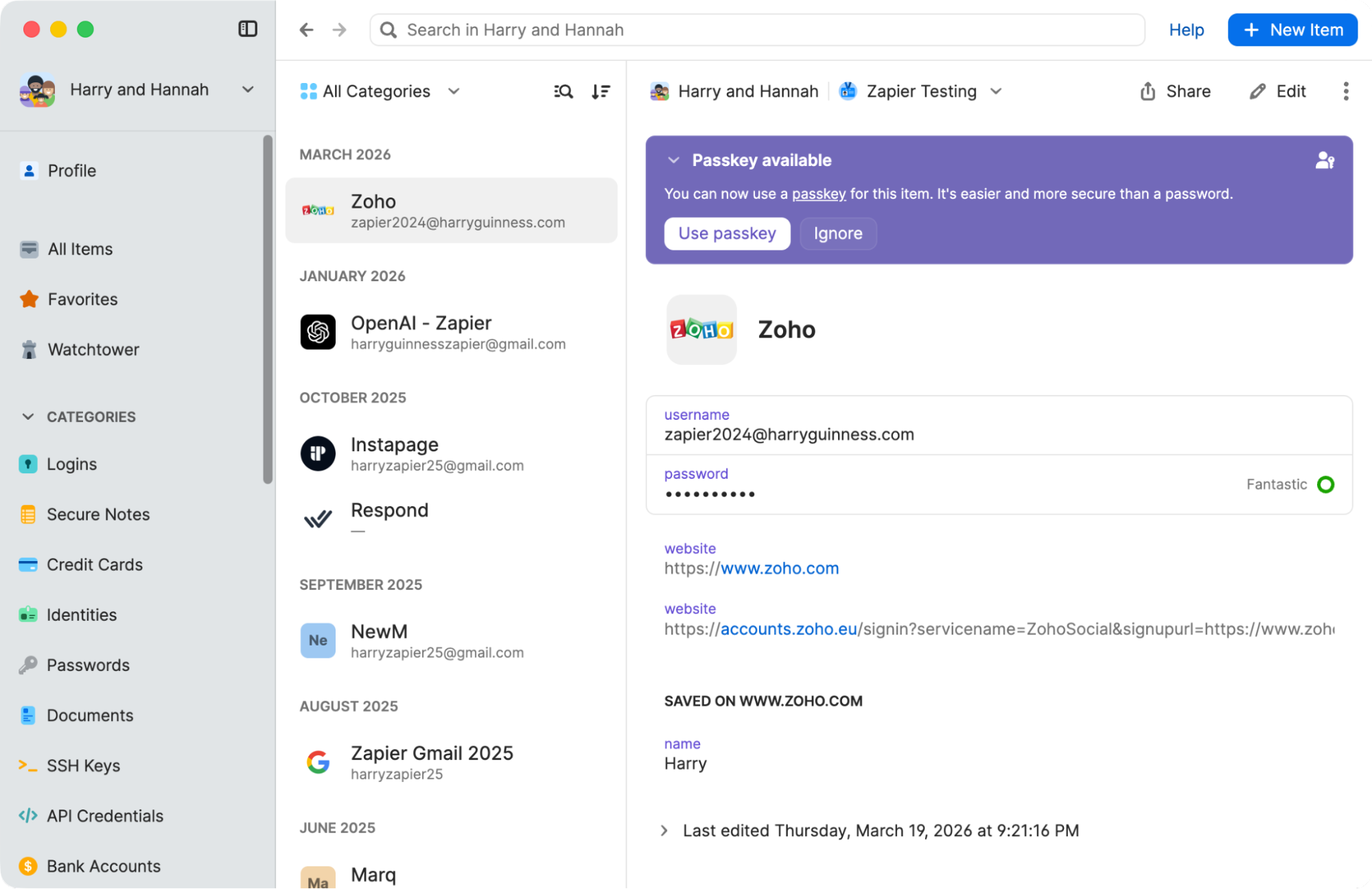 1Password, our pick for the best team collaboration software for password management.