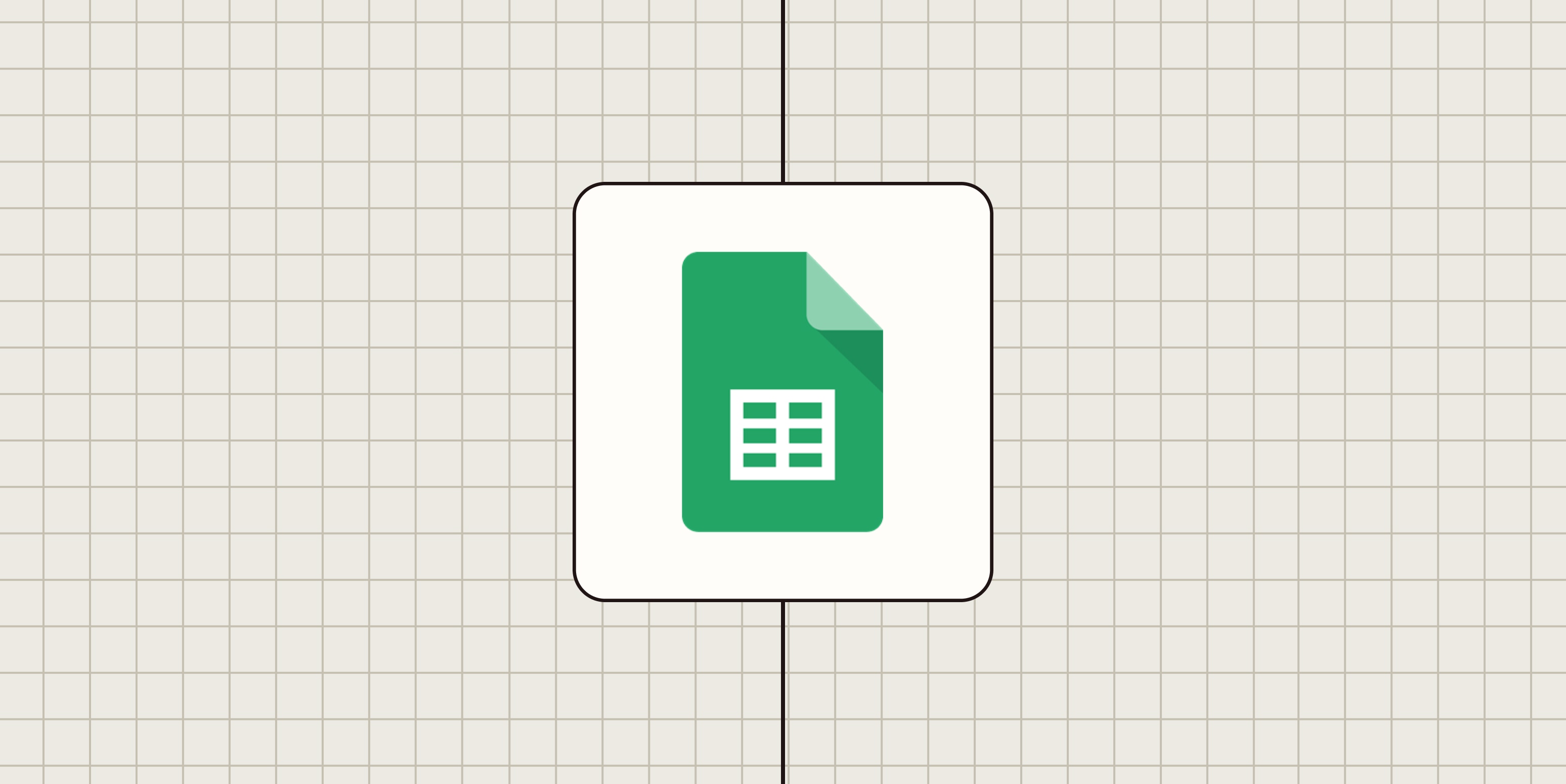 A hero image for Google Sheets app tips with the Google Sheets logo on a green background