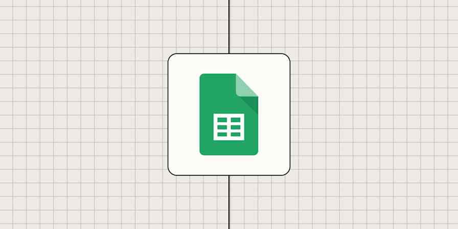 A hero image for Google Sheets app tips with the Google Sheets logo on a green background