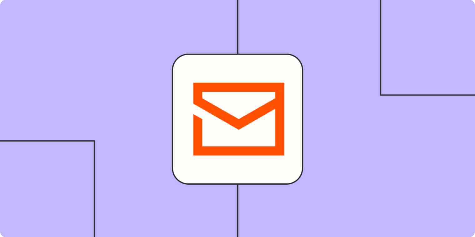 Stylized email icon.