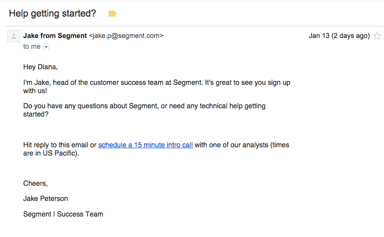 plain text email