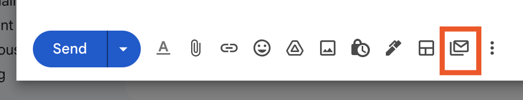 Multi-send mode icon in Gmail