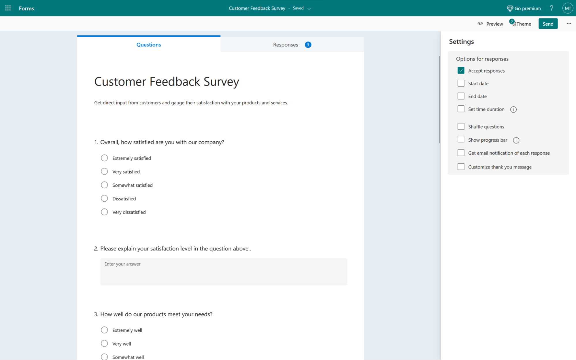 Create an online survey from scratch