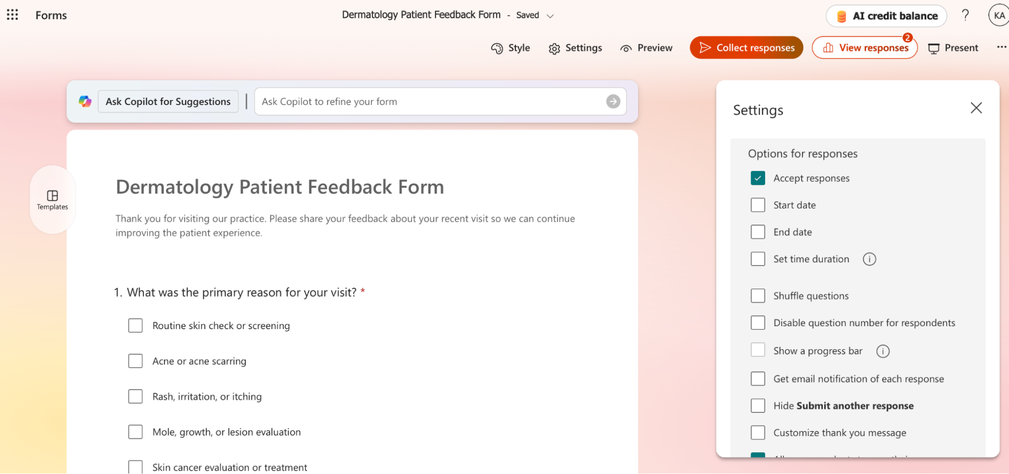 Microsoft Forms, our pick for the best Google Forms alternative for Microsoft 365 users. 