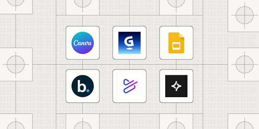 Hero image with logos of the best presentation software