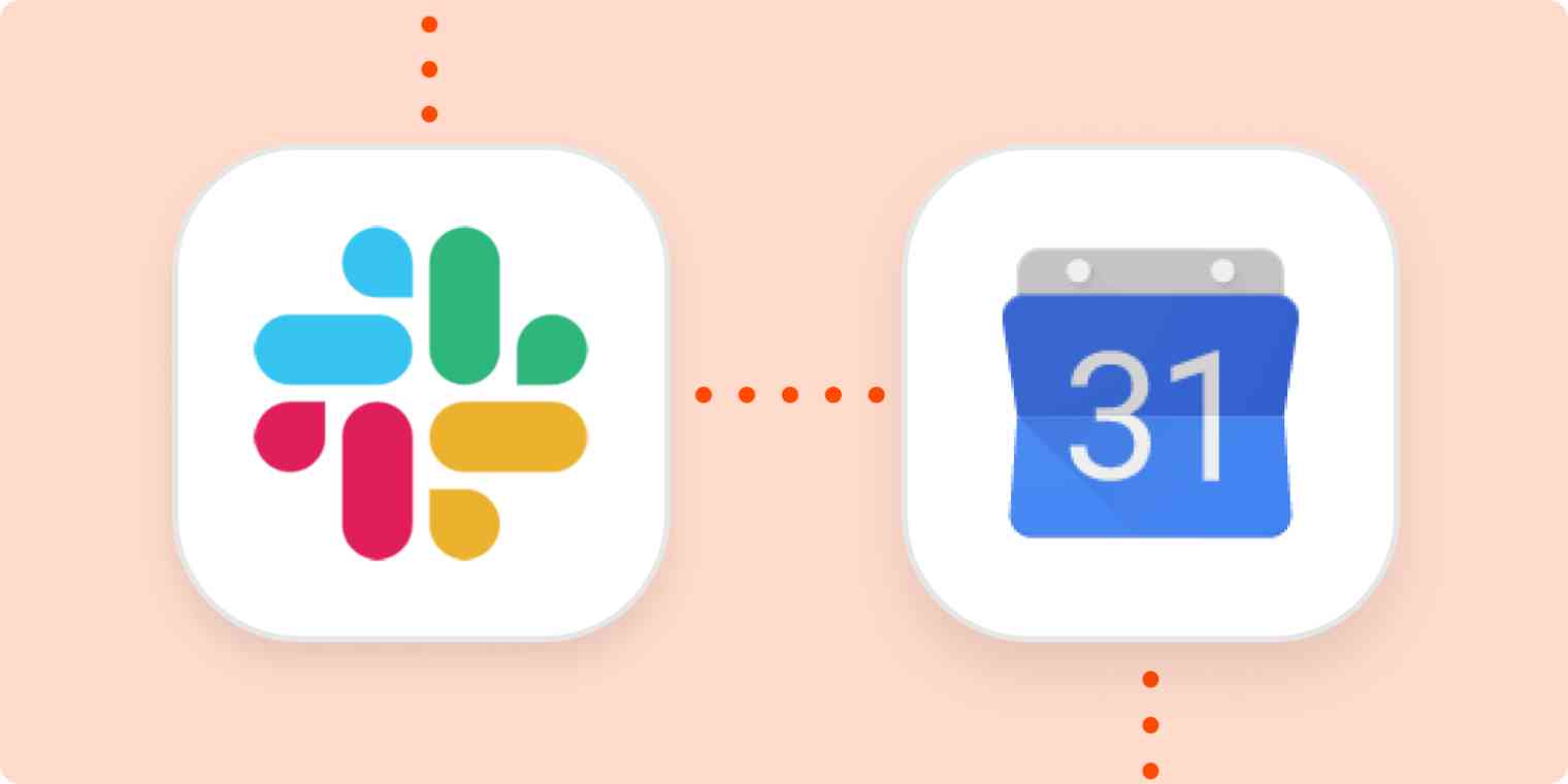 The logos for Slack and Google Calendar