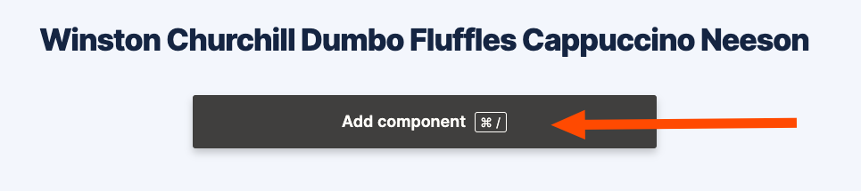 Click Add component.
