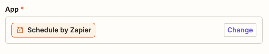 Screenshot of Schedule by Zapier app