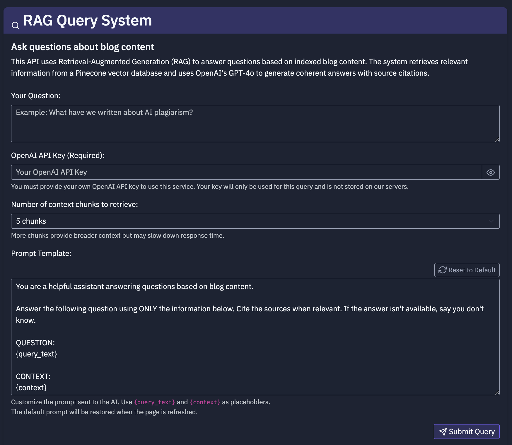 Maddy's front-end UI for RAG models