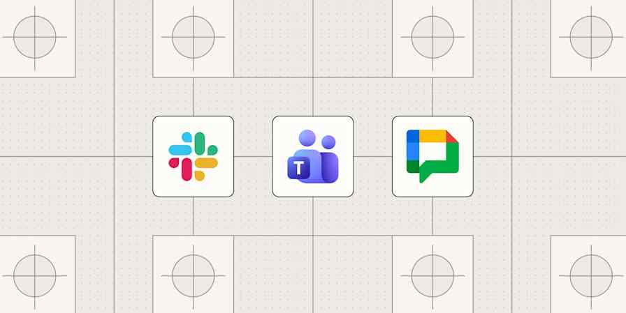 Hero image with the logos of the best team chat apps for business and the workplace