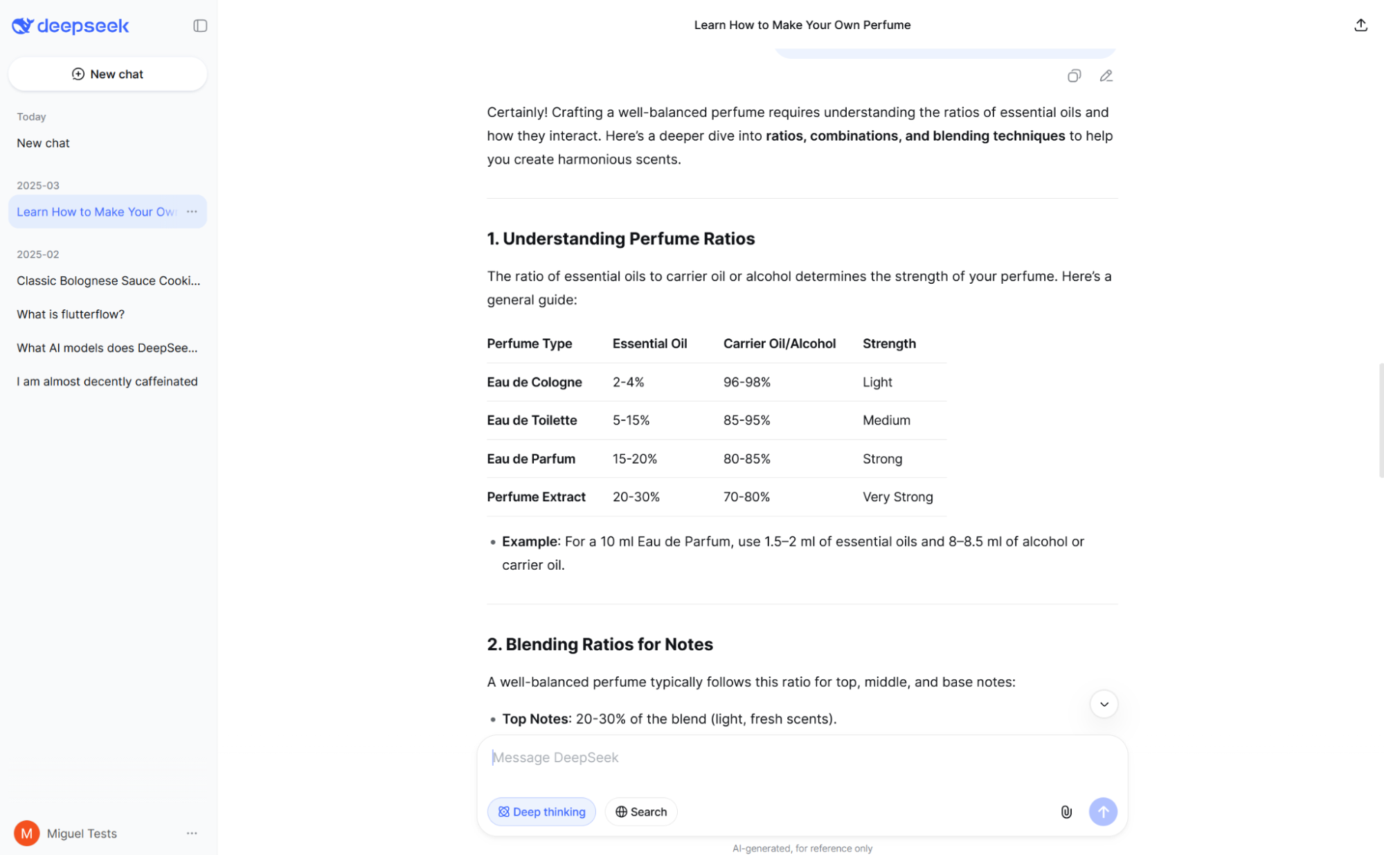 DeepSeek, our pick for the best AI chatbot for an open source reasoning model
