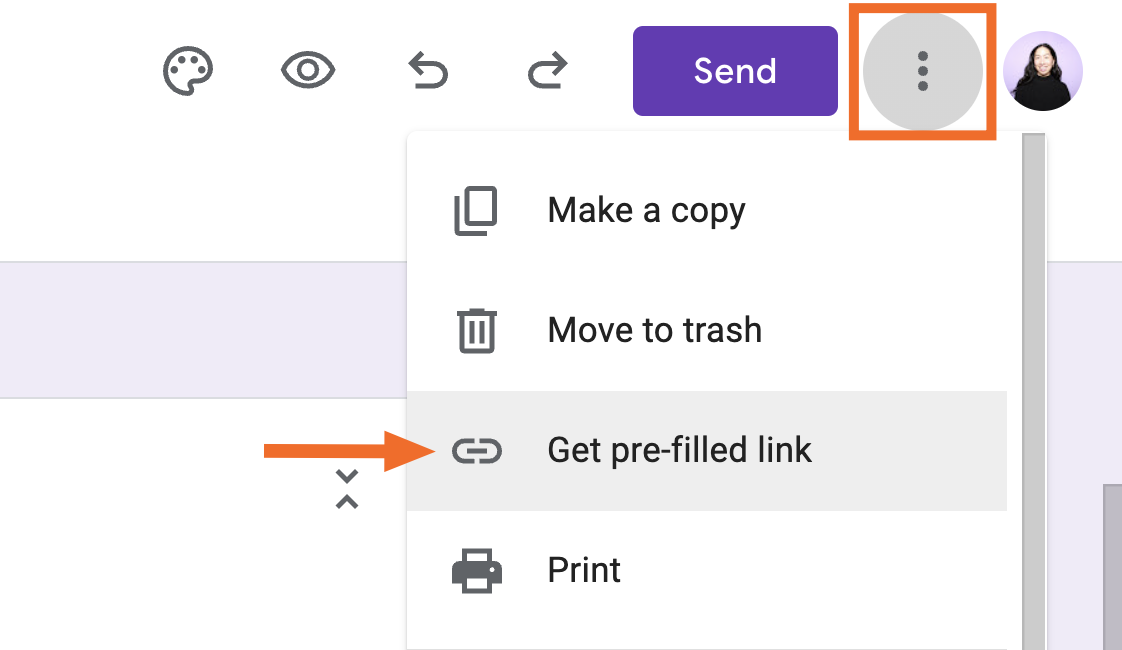 How to share a pre-filled Google Form.