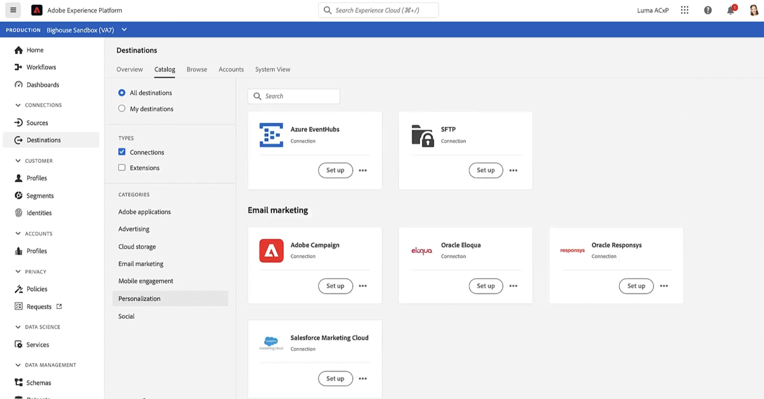 Adobe Real-Time CDP, our pick for the best CDP for B2C and B2B personalization.