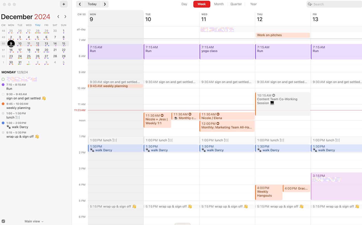 Fantastical, our pick for the best Mac productivity app for managing your calendar.