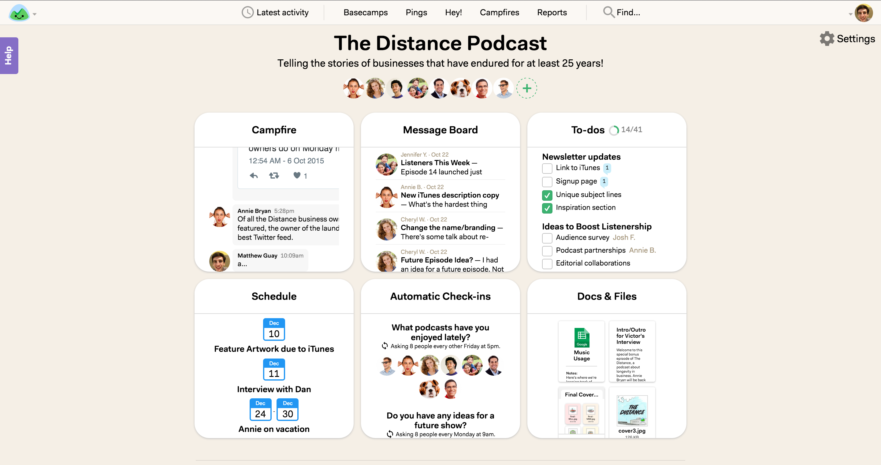 Basecamp 3 screenshot