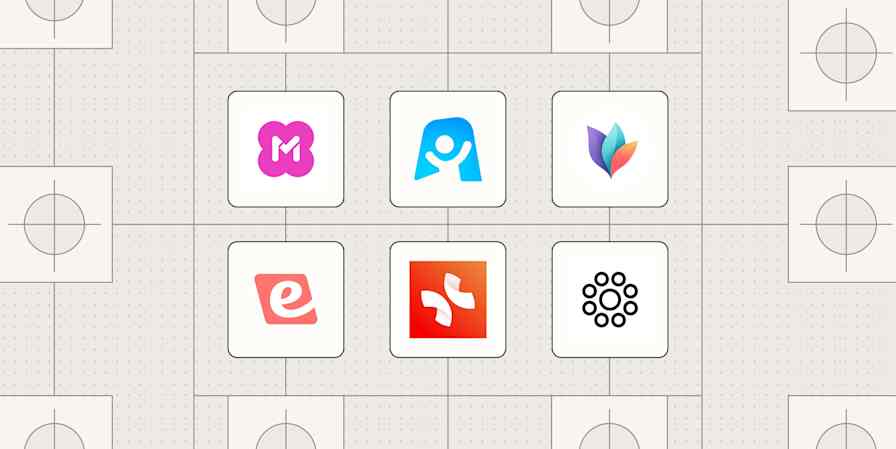 A hero image with the logos of the best mind mapping apps
