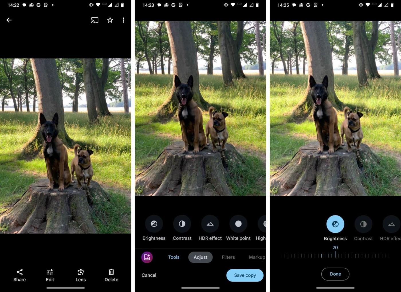 Google Photos, our pick for the best free photo editing app for Android