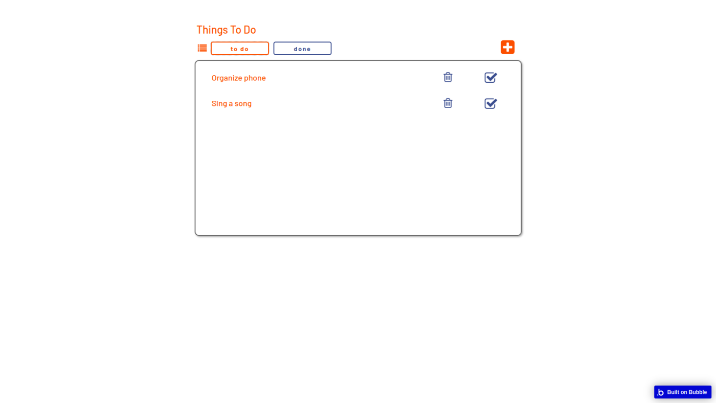 Things to do app