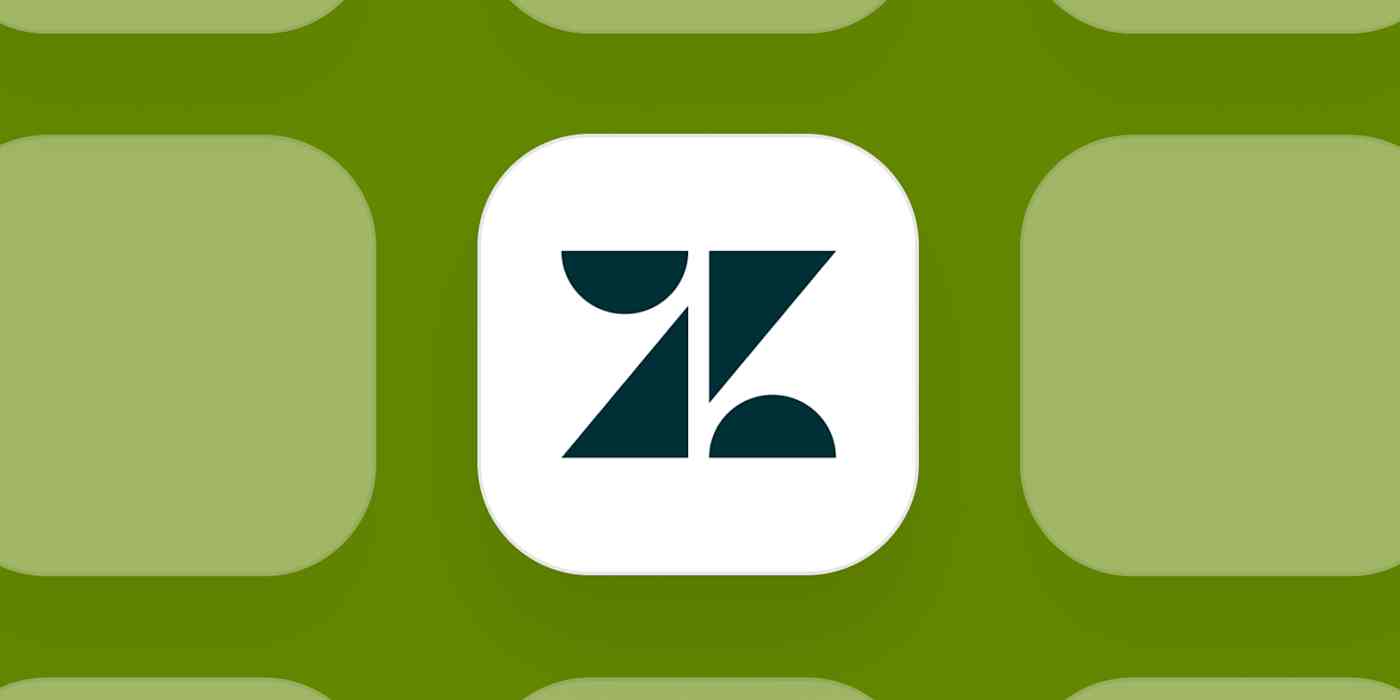 Hero image for app of the day with the Zendesk logo on a green background