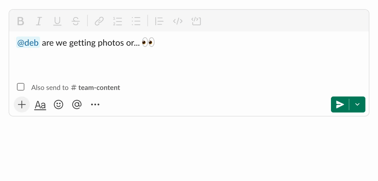Demo of using Slack blockquote to quote in Slack.