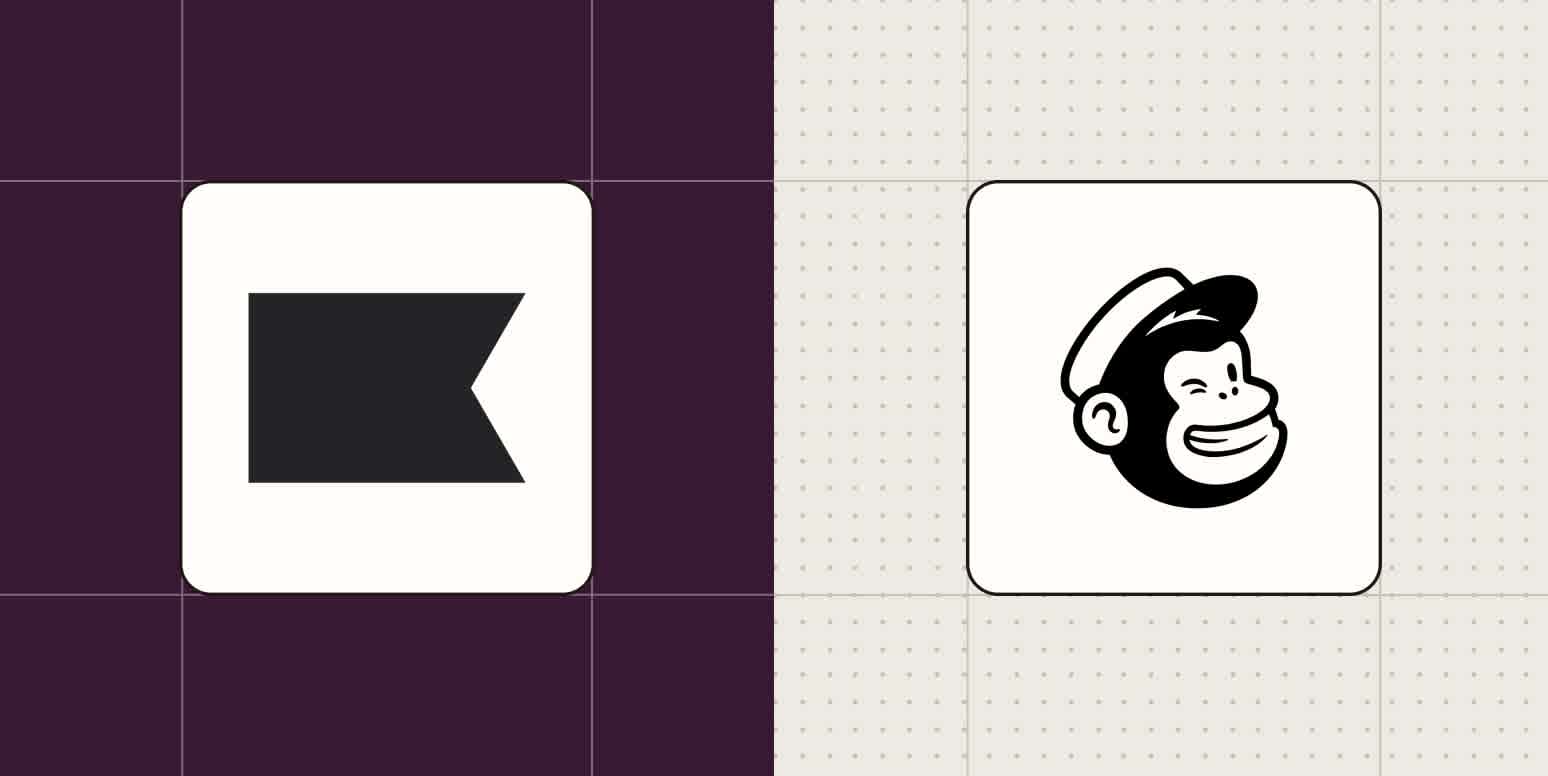 Hero image with the Klaviyo and Mailchimp logos