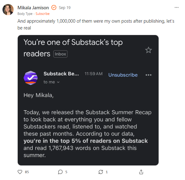 Substack, our pick for the best Twitter alternative for newsletter fans