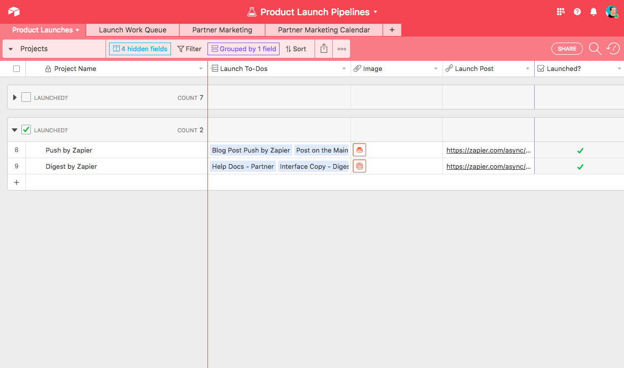 Launch Products with Airtable and Zapier