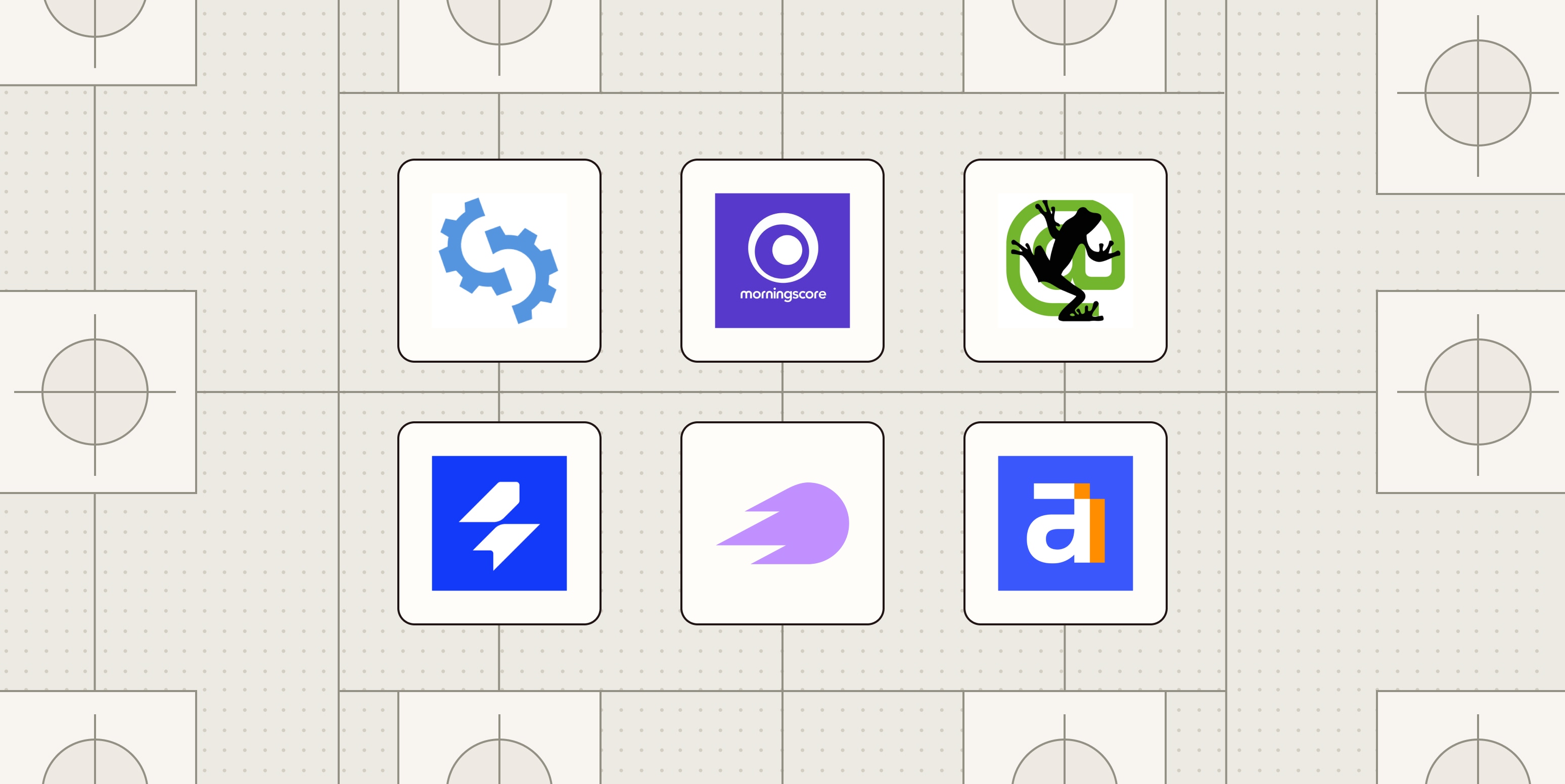 Hero image with the logos of the best SEO audit tools