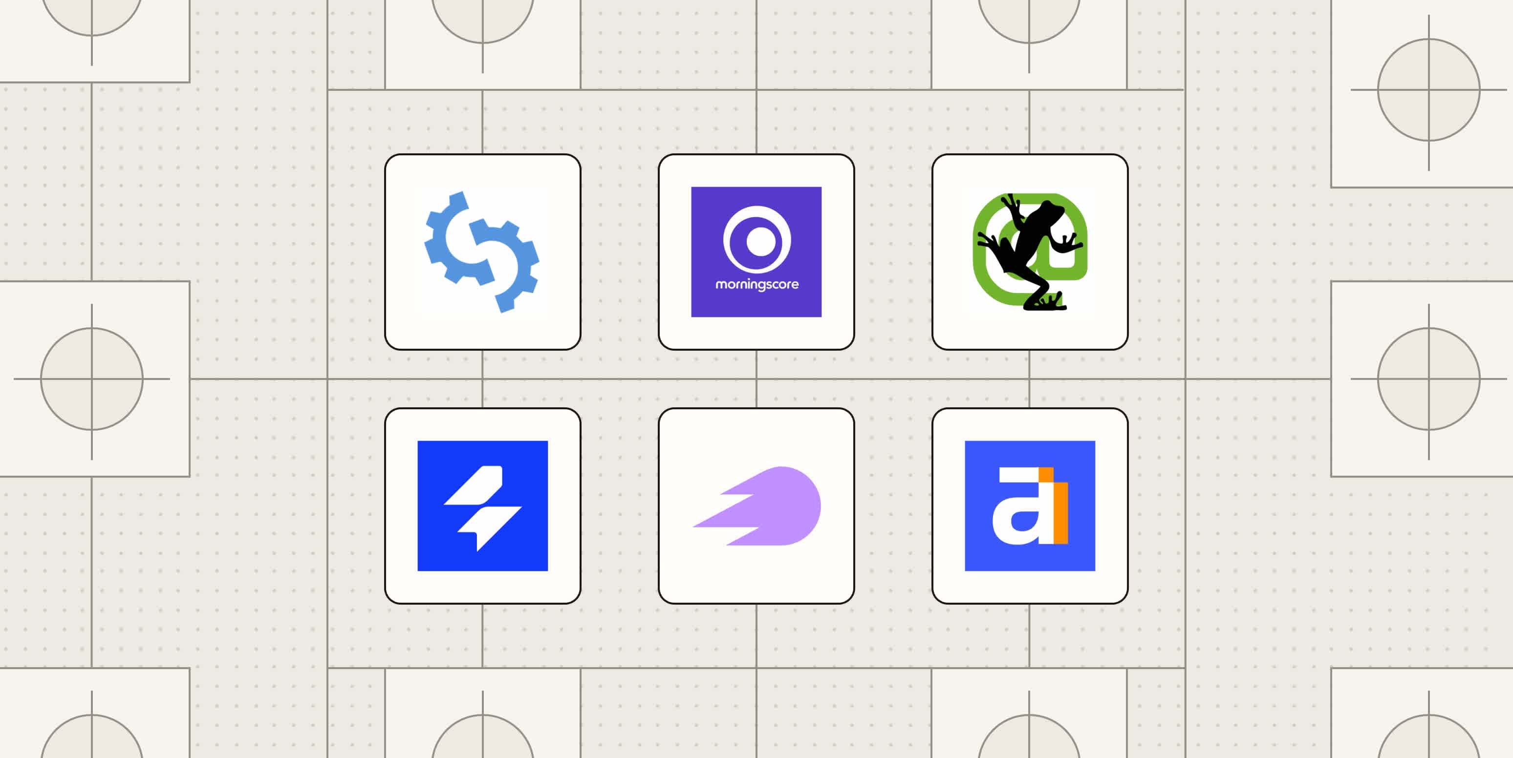 Hero image with the logos of the best SEO audit tools