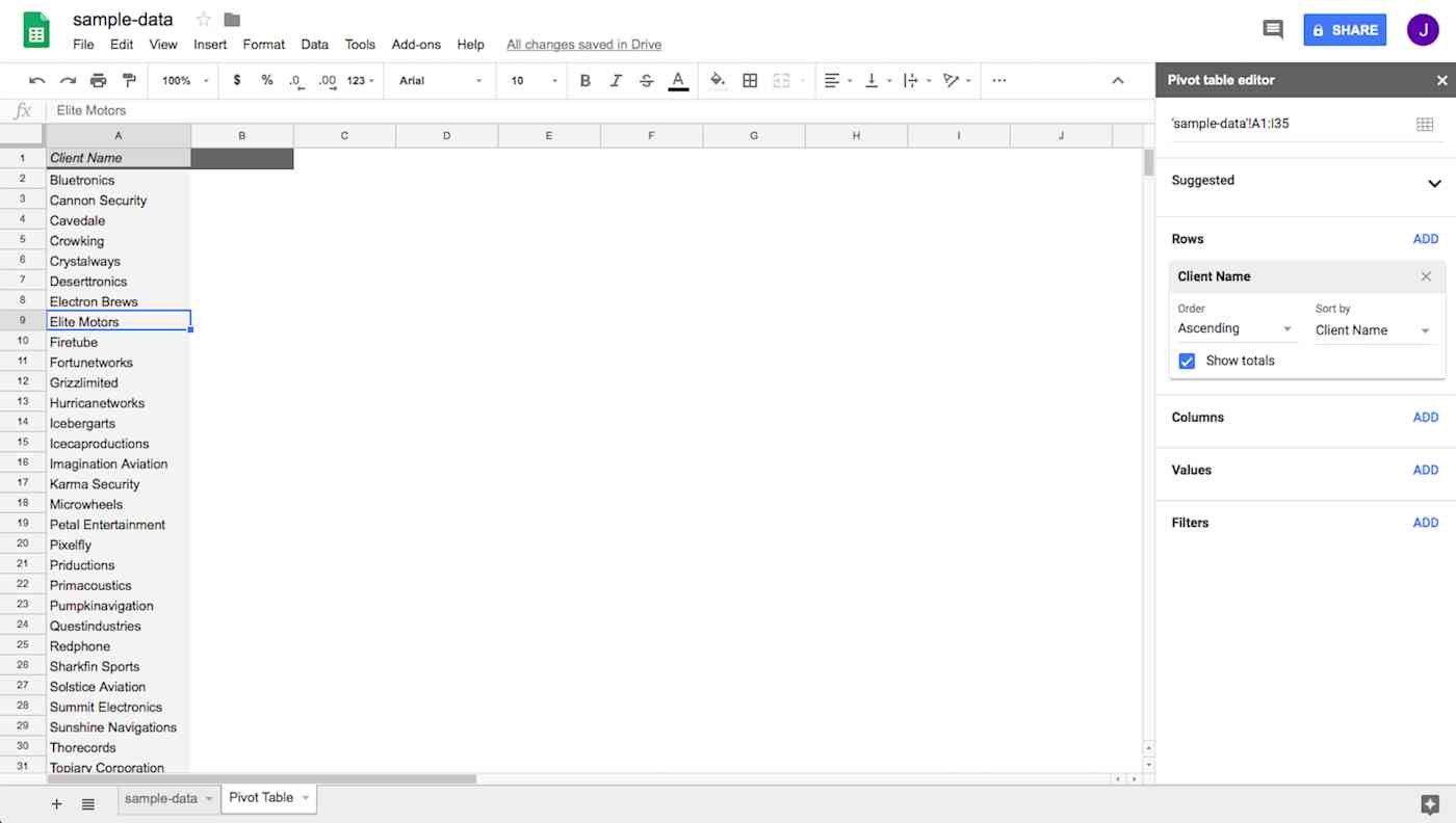 How to Use Pivot Tables in Google Sheets
