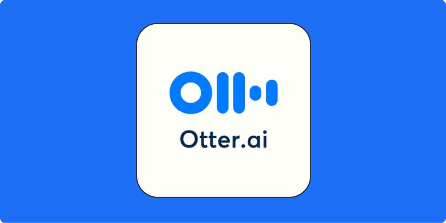 A hero image with the Otter.ai logo