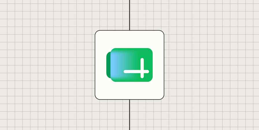 Google Sheets logo against a beige, dotted background.
