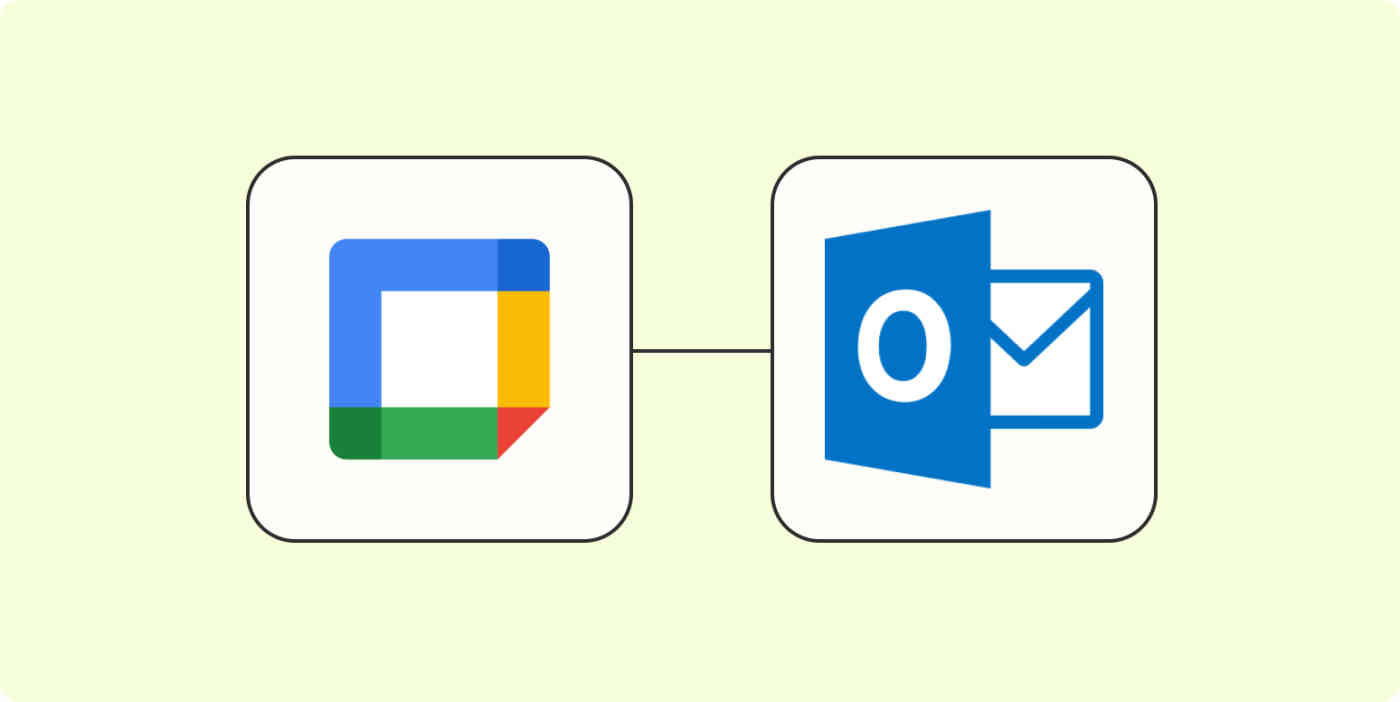 Hero image with the logos of Google Calendar and Microsoft Outlook