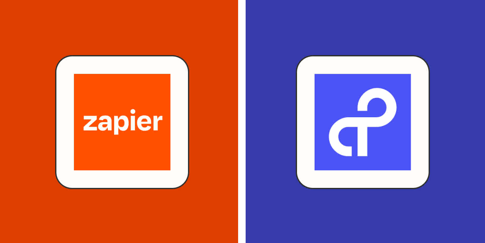 Hero image with the logos of Zapier and Tray