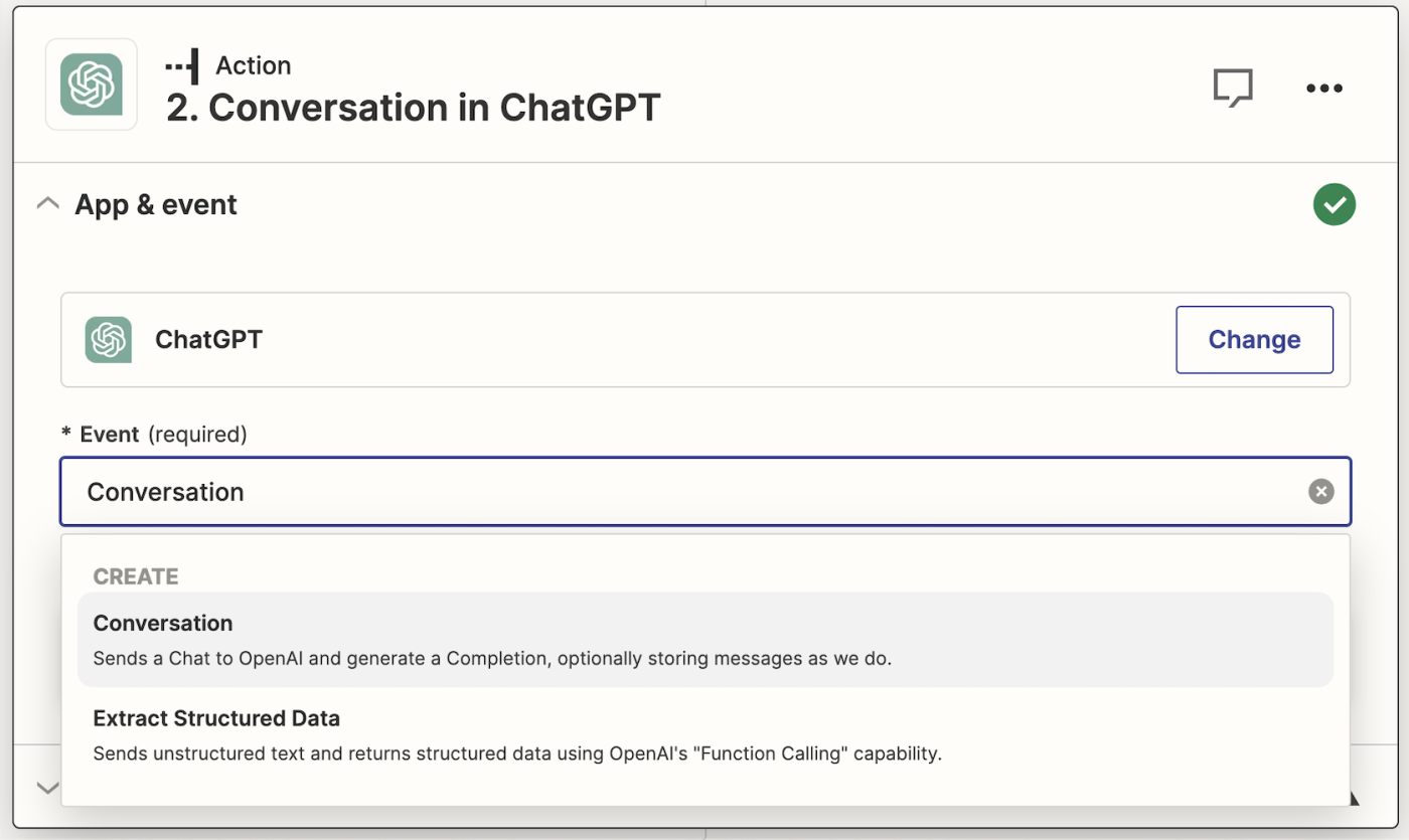 Screenshot of ChatGPT conversation