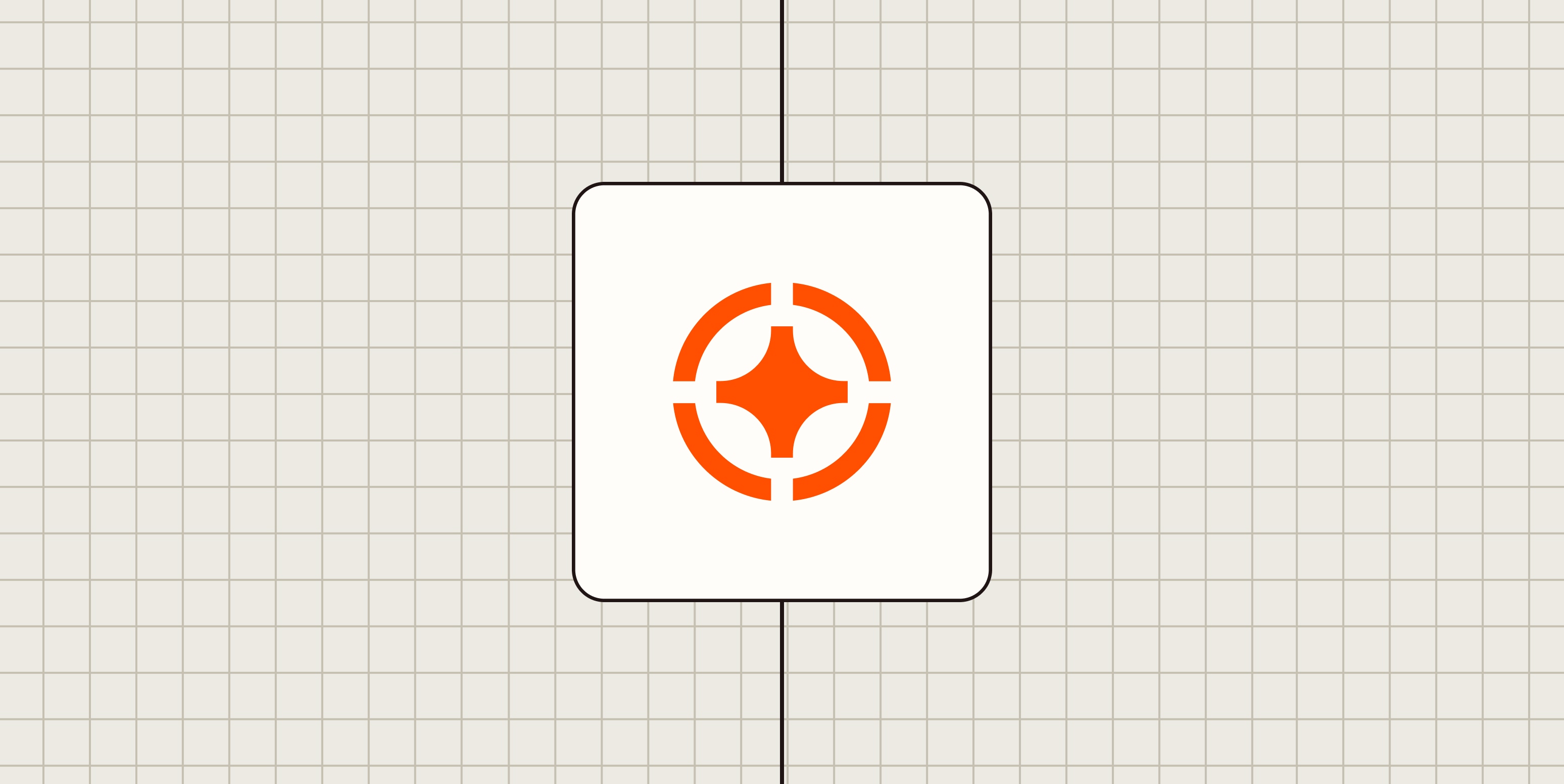 Hero image with an icon representing focus