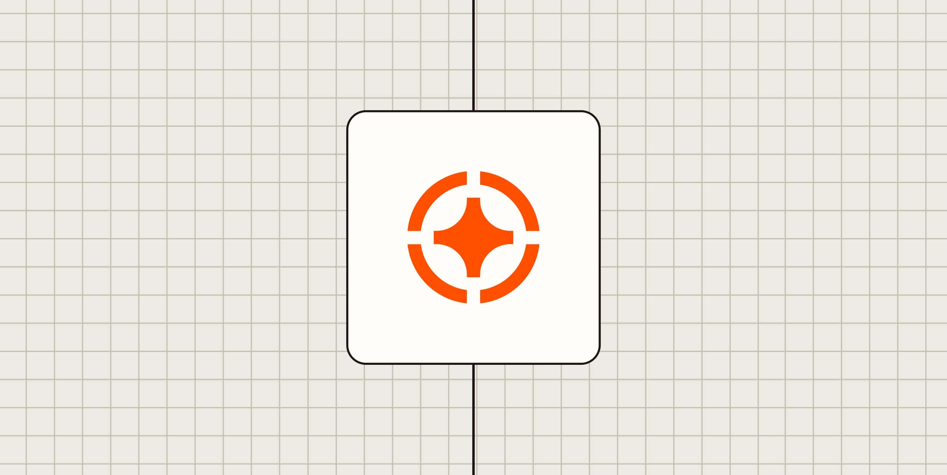 Hero image with an icon representing focus