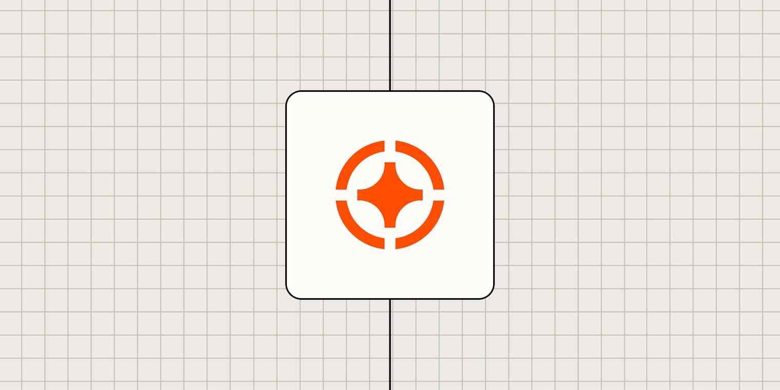 Hero image with an icon representing focus