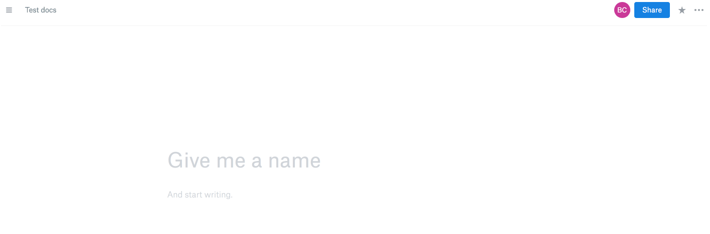 Dropbox Paper