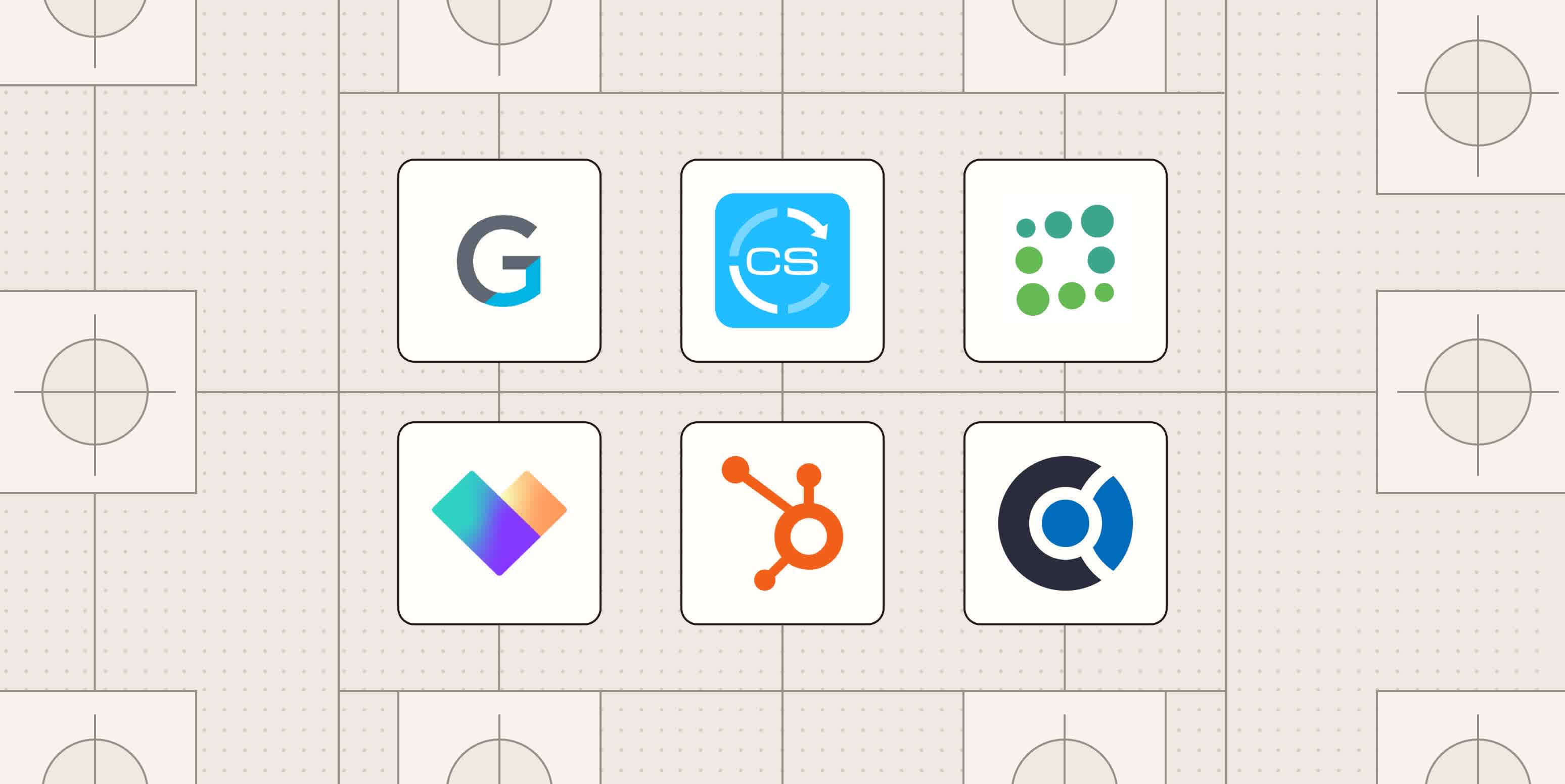 Hero image with the logos of the best customer success tools