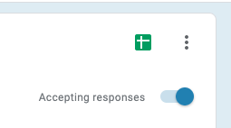 image6 Icon to view responses as a Google Sheet