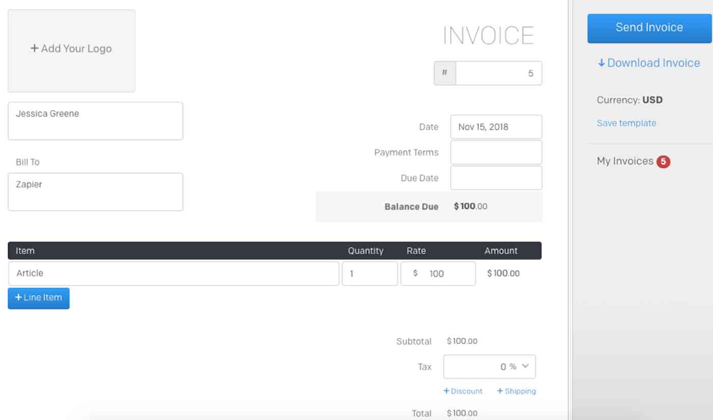 Best free invoice software of 2020 | Zapier